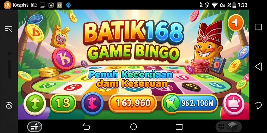 Tampilan menarik dari gameplay Bingo yang seru di BATIK168.
