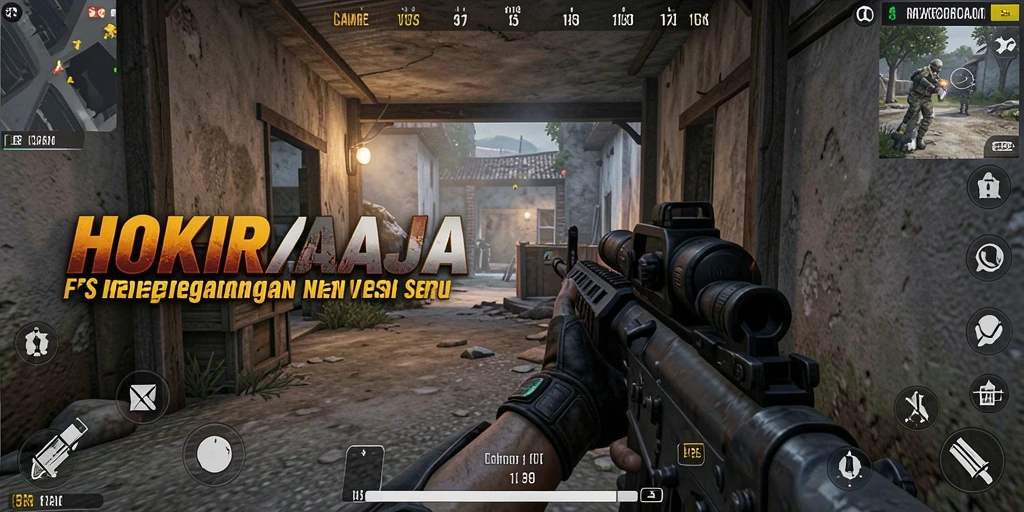 Tampilan gameplay mendebarkan di HOKIRAJA saat pertempuran berlangsung.