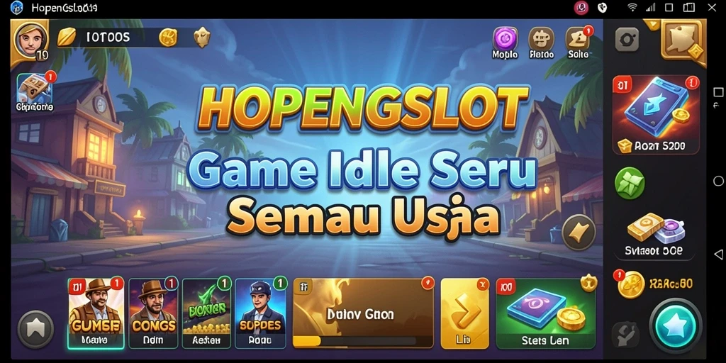 Tampilan gameplay menarik di HOPENGSLOT yang menampilkan keseruan game Idle.