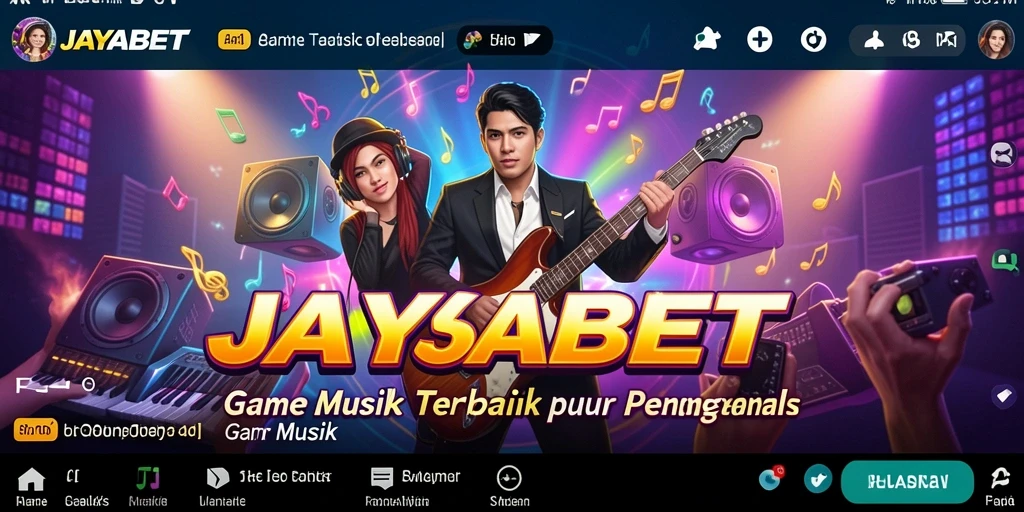 Tampilan gameplay JAYABET yang menarik dengan berbagai pilihan musik.
