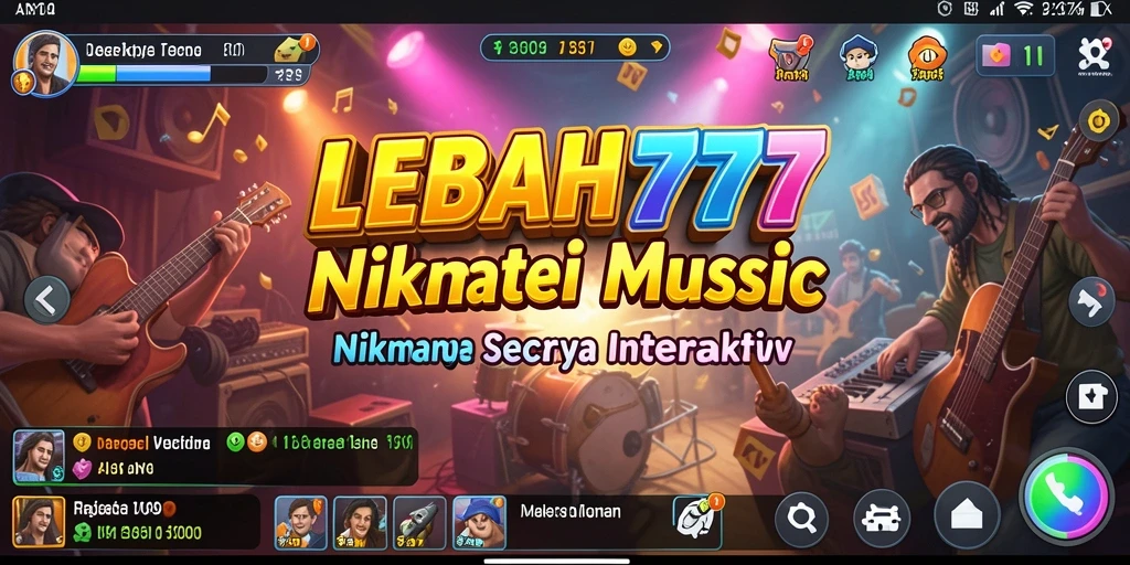 Screenshot gameplay LEBAH777 menunjukkan keseruan interaksi musik yang mendebarkan.