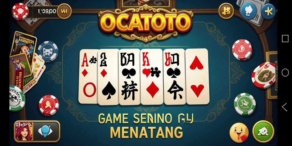 Gameplay seru Domino di OCATOTO dengan tampilan menarik.