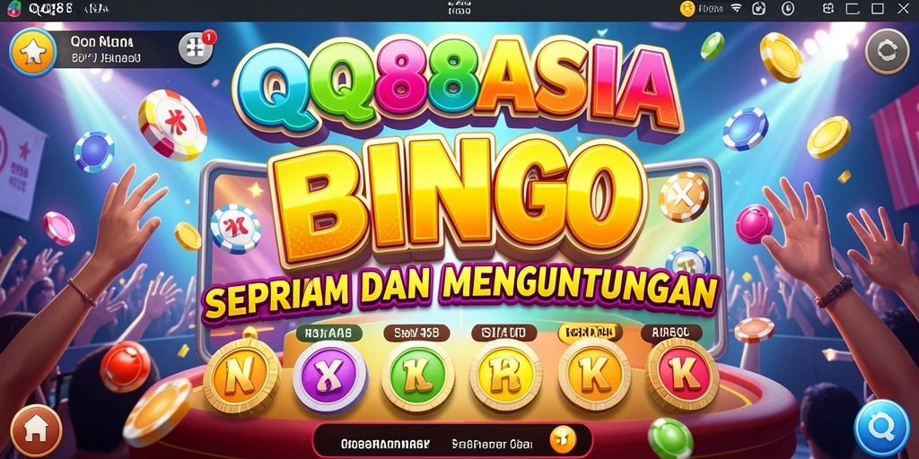 Screenshot gameplay Bingo dari QQ88ASIA yang seru.