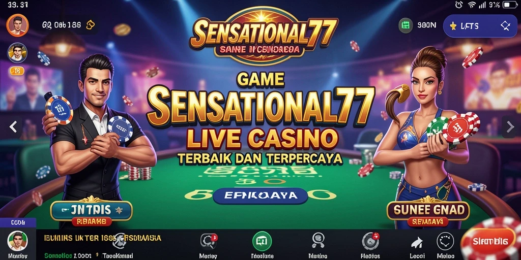 Gameplay Live Casino yang memukau di SENSATIONAL77.