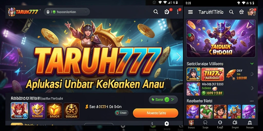 Tampilan antarmuka TARUH777 yang modern dan intuitif.