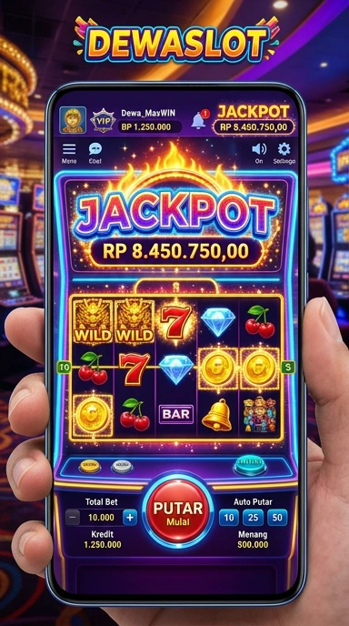 Screenshot aplikasi dewaslot menampilkan berbagai kategori pilihan aplikasi.